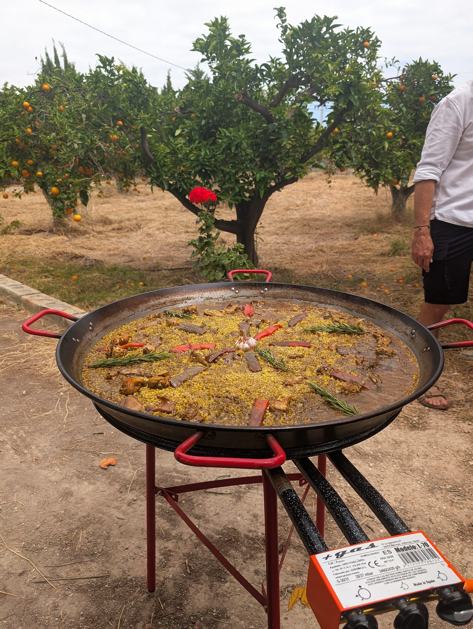 Paellera al aire libre · 40.º cumpleaños · Arroces y paellas en directo